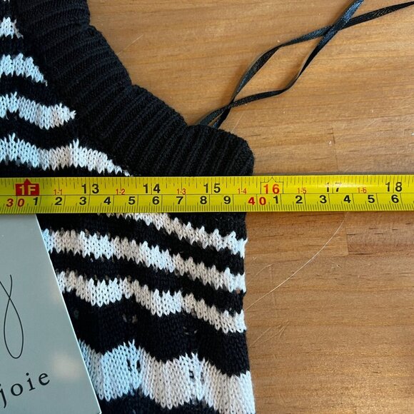 Joie Womens MEDIUM Crochet Knit Midi Cover-Up Dress Scalloped Trim Cotton Blend - Picture 7 of 8